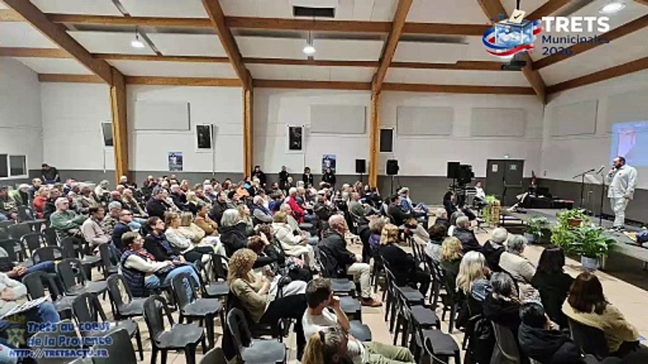 TRETS MUNICIPALES 2026 - Meeting-1erTour Stephanie Fayolle Sanna 11mars 2026