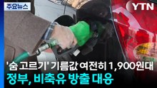 '숨 고르기' 기름값 여전히 1,900원대...정부, 비축유 방출 대응 / YTN