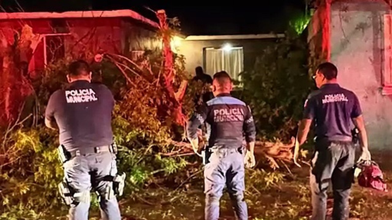 Atienden autoridades de Acuña afectaciones por lluvias, viento y granizo