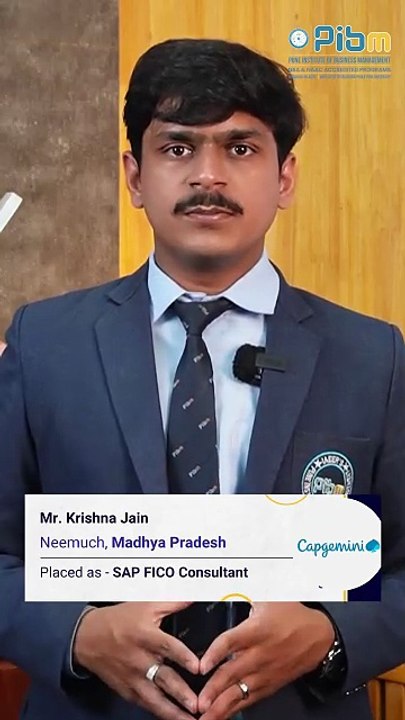 PIBM to Capgemini | MBA & PGDM Placements | Krishna Jain: Batch 2024–26