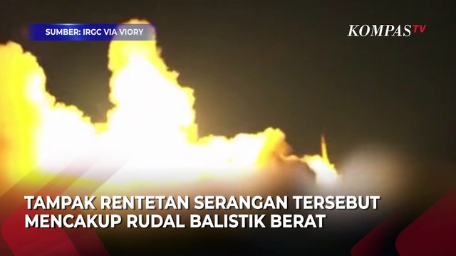 Iran Luncurkan Rudal Balistik Berat! Gelombang Serangan ke-40, Bombardir Israel