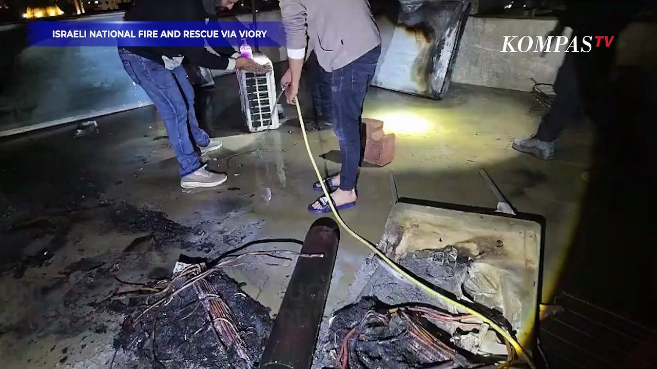 Rudal Iran Bikin Iron Dome Kerepotan! Bangunan di Utara Israel Terdampak Serangan