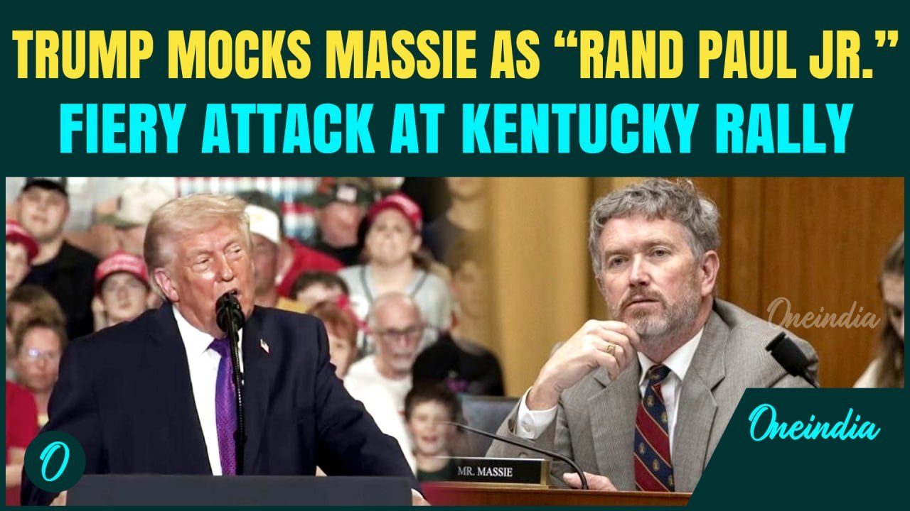 Trump HUMILIATES Thomas Massie At Rally | Calls Him ‘Rand Paul Jr.’ For Releasing Epstein Files?