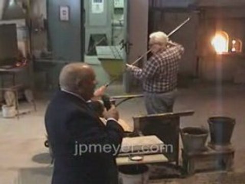 Italy travel: Venice's Murano Glass Factory Vase demo