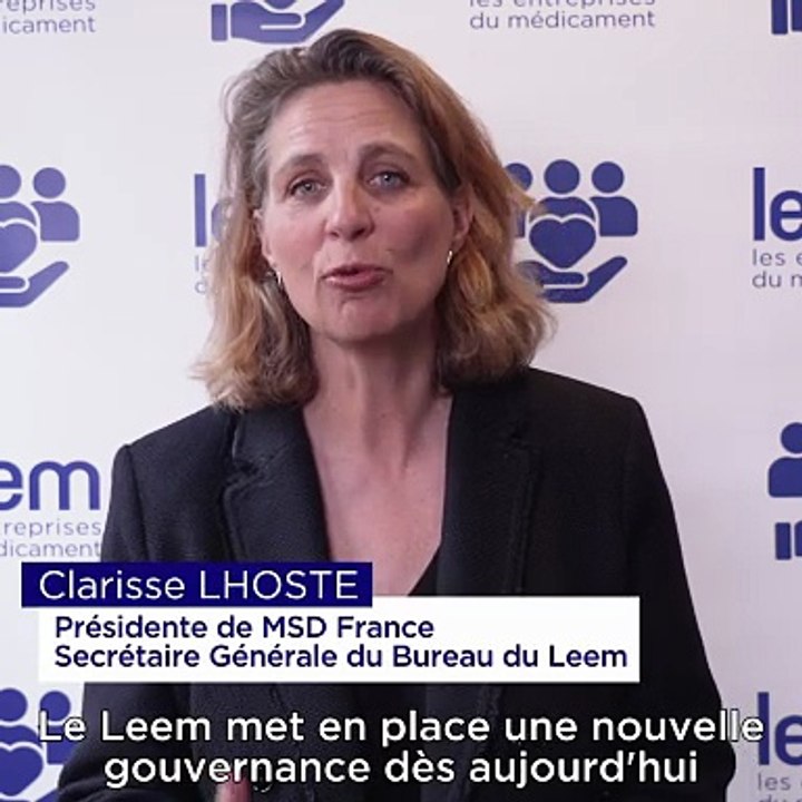 Pourquoi le Leem lance-t-il une nouvelle gouvernance ? Clarisse Lhoste, présidente de MSD France