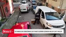 İstanbul'un göbeğinde çay paketlerinin içinden neler çıktı neler