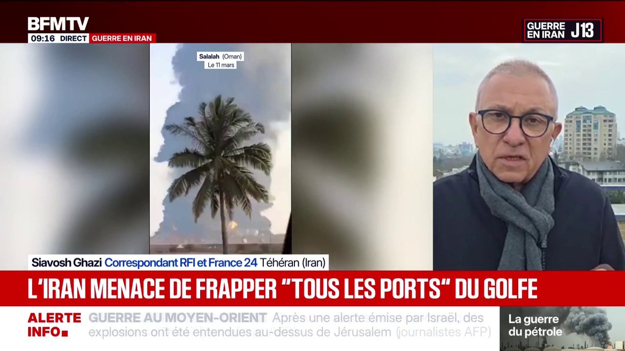 Guerre au Moyen-Orient: l'Iran menace de frapper "tous les ports du Golfe"