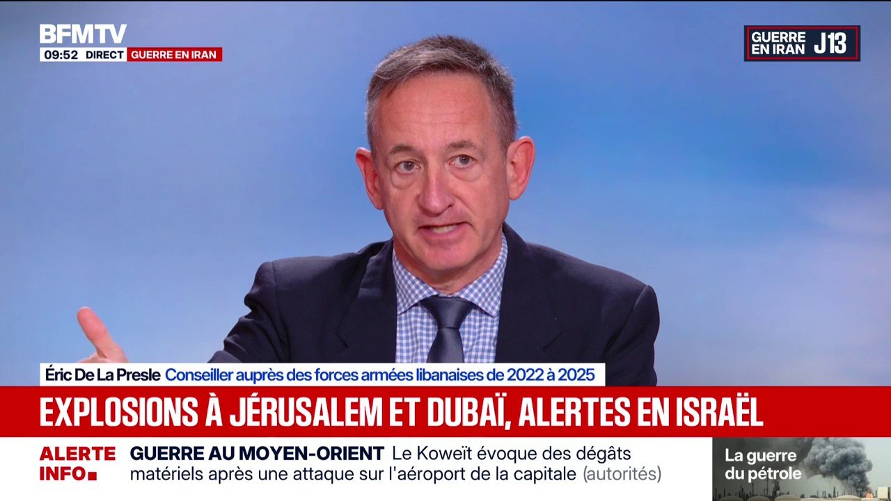 Guerre au Moyen-Orient: "Le Hezbollah est asséché par ses canaux habituels", selon Eric de Lapresle, conseiller auprès des forces armées libanaises de 2022 à 2025