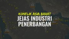 [INFOGRAFIK] Konflik Asia Barat: Jejas Industri Penerbangan