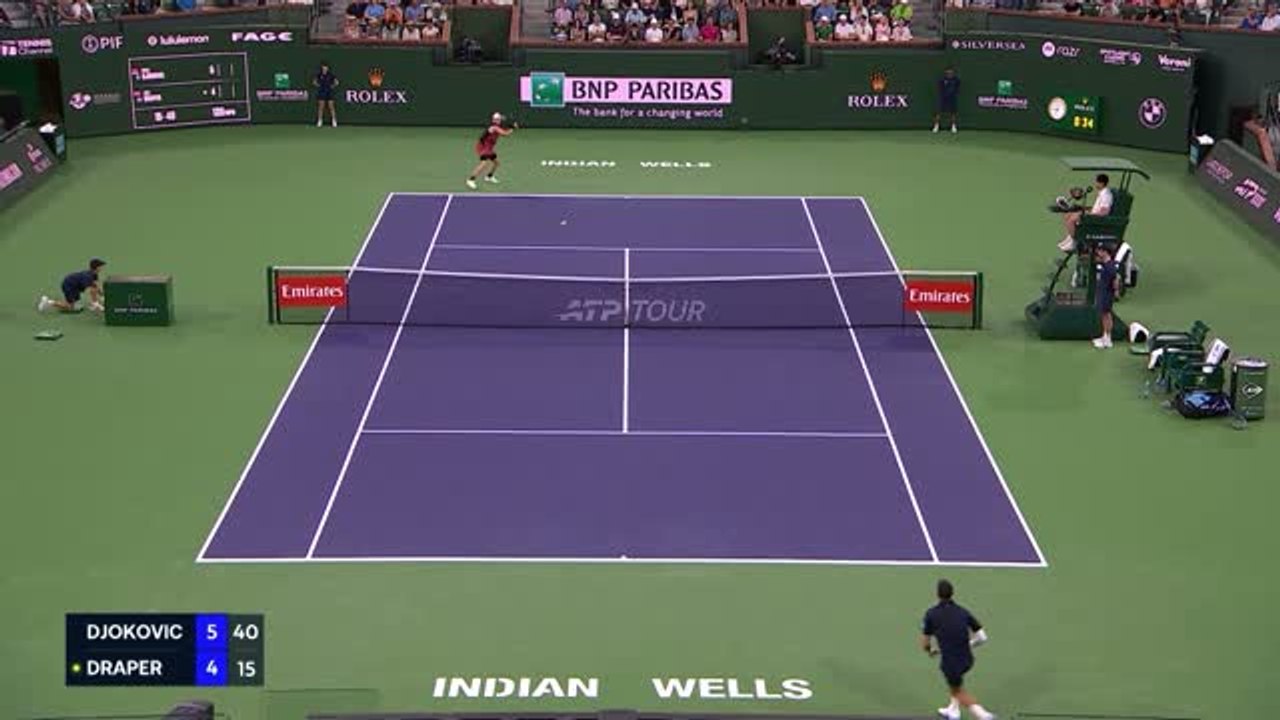 Indian Wells - Jack Draper fait tomber Novak Djokovic après un combat marathon