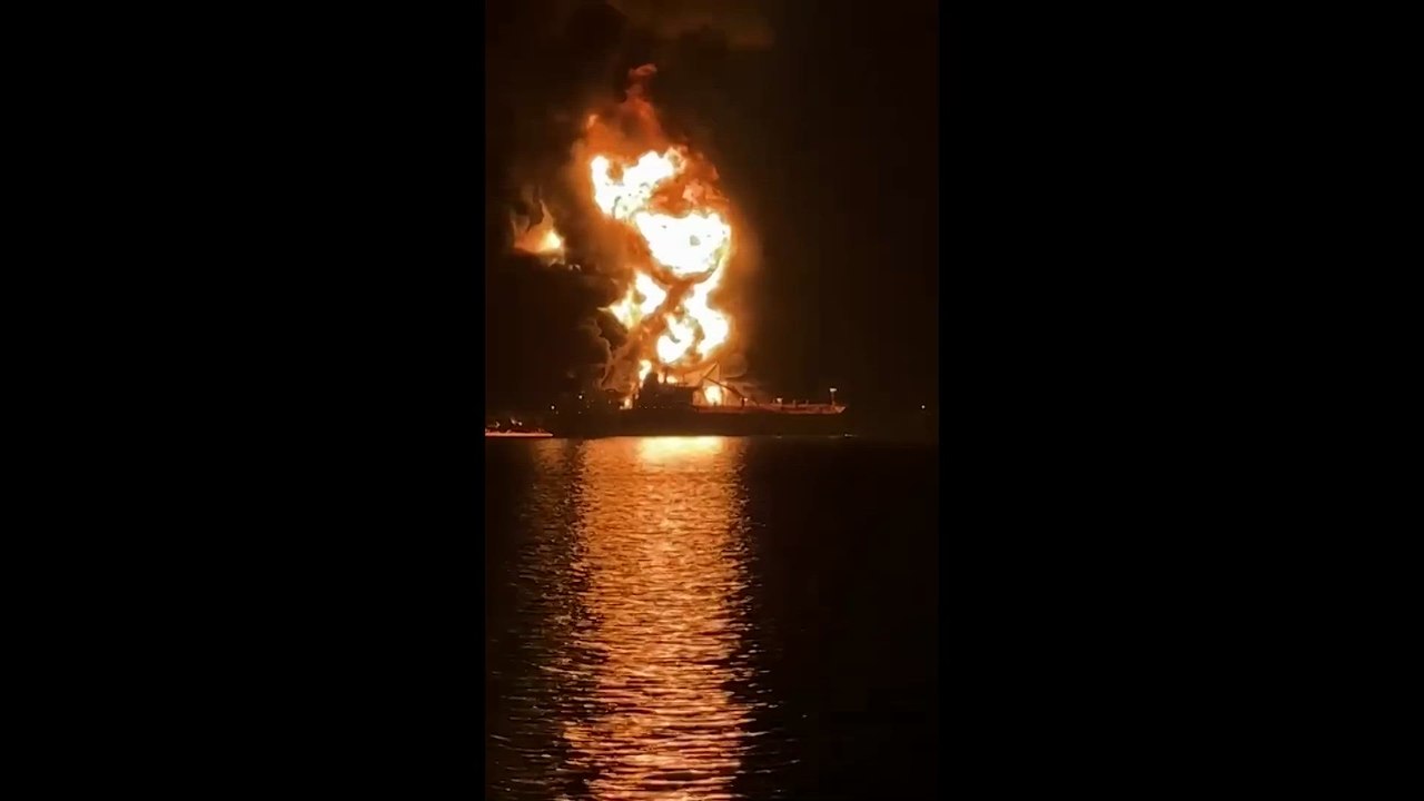 Fuel tankers erupt in flames after Iranian boat attacks in Gulf