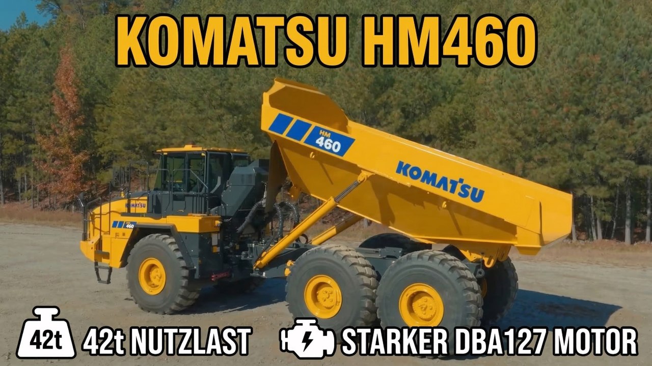 Komatsu HM460-6 vorgestellt: Hightech-Dumper für harte Einsätze