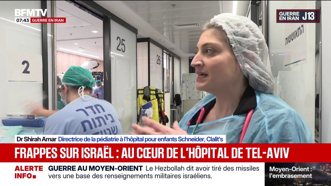 Guerre au Moyen-Orient: au cœur d'un hôpital à Petah Tikva, après les frappes sur Israël