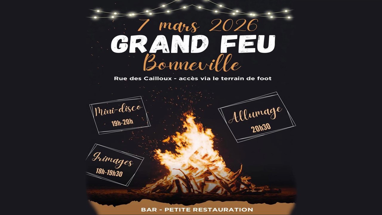Le grand feu de Bonneville 2026