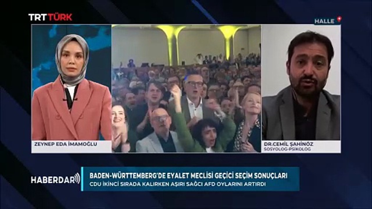 Baden-Württemberg Eyalet Secim Sonuclari (TRT Türk, Haberdar, 11.03.2026)