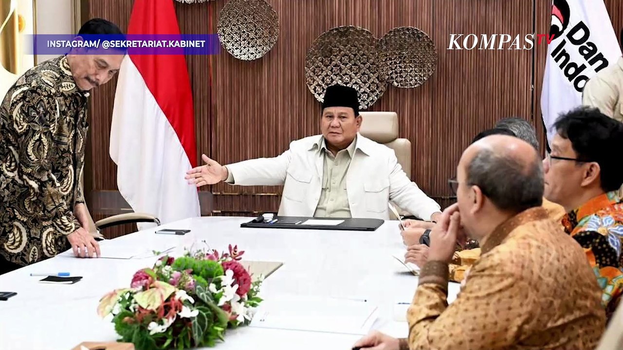 Prabowo Rapat Bareng Luhut-Purbaya Bahas Dampak Konflik AS-Israel vs Iran