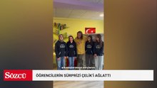 Öğrencilerin sürprizi karşısında duygulandı: Çelik Erişçi ağladı!