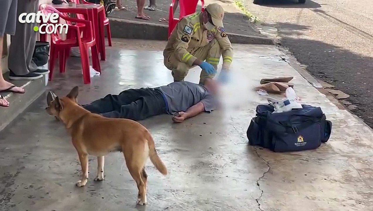 Acidente em escada deixa homem de 49 anos ferido em Cascavel