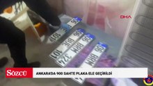 Ankara'da 900 sahte plaka ele geçirildi
