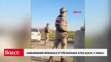 Jandarmanın müdahale ettiği kavgada ateş açıldı; 2 yaralı