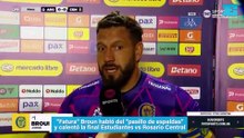 "Fatura" Broun habló del "pasillo de espaldas" y calentó la final Estudiantes vs Rosario Central
