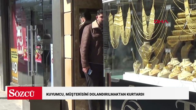 Kuyumcu, müşterisini dolandırılmaktan kurtardı