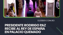 Presidente rodrigo Paz recibe al Rey de España en Palacio Quemado