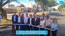 Kicillof y Alak inauguraron un nuevo tramo de la avenida 60 en Los Hornos