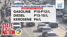 Isa pang malakihang oil price hike, inaasahan sa susunod na linggo, ayon sa DOE | SONA