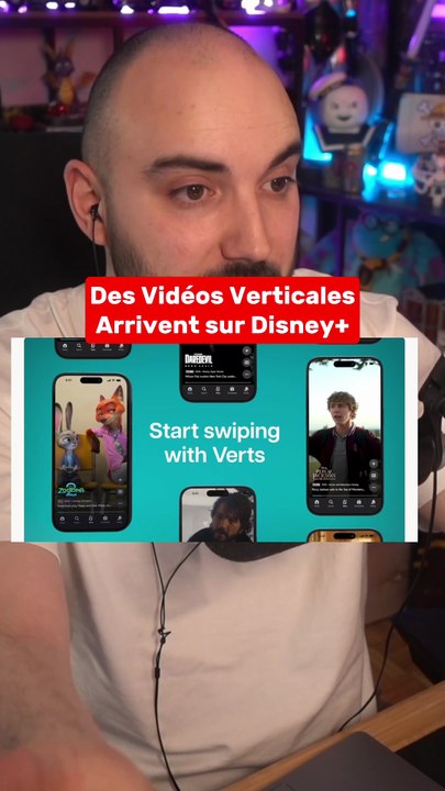 Vidéos verticales sur Disney Plus