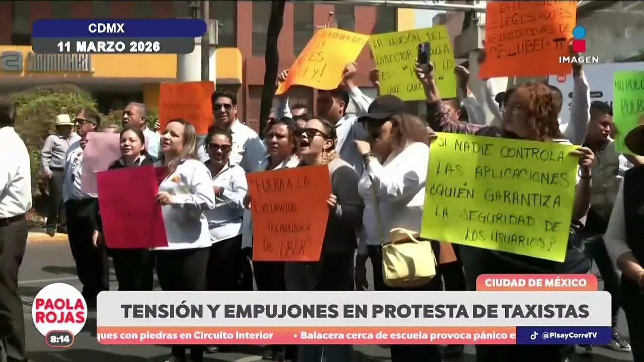 Bloqueo de taxistas intenso el AICM | DPC con Paola Rojas