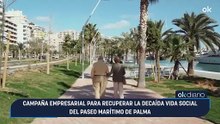 Campaña empresarial para recuperar la decaída vida social del Paseo Marítimo de Palma