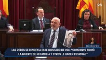 Las redes se rinden a este diputado de Vox: "Companys firmó la muerte de mi familia y otros le hacen estatuas"