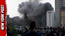 Watch insane moment Israel strikes a building in Lebanon