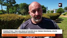 Powerlifting | Atleta misionero se destacó en el provincial y sueña con llegar al Nacional