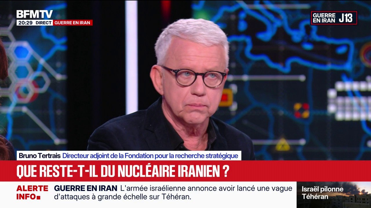 Guerre au Moyen-Orient: “L’Iran n’était pas à deux semaines de la bombe (nucléaire), ce n’est pas vrai”, affirme Bruno Tertrais, directeur adjoint de la Fondation pour la recherche stratégique