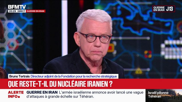 Guerre au Moyen-Orient: “L’Iran n’était pas à deux semaines de la bombe (nucléaire), ce n’est pas vrai”, affirme Bruno Tertrais, directeur adjoint de la Fondation pour la recherche stratégique