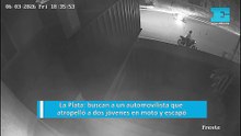 La Plata: buscan a un automovilista que atropelló a dos jóvenes en moto y escapó