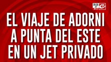 El viaje de Adorni a Punta del Este en jet privado