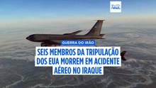 Morreram todos os seis tripulantes do avião militar norte-americano que se despenhou no Iraque