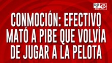 Conmoción: efectivo mató a pibe que volvía de jugar a la pelota