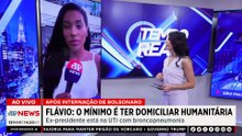 “Mínimo é ter domiciliar humanitária”, diz Flávio após internação de Jair Bolsonaro | TEMPO REAL