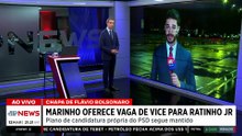 Marinho oferece vaga de vice de Flávio Bolsonaro a Ratinho Jr.