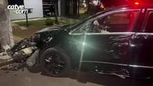 Motociclista fica gravemente ferido após batida com carro no bairro Alto Alegre, em Cascavel