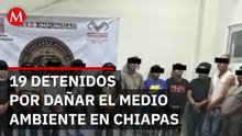 Detienen a 19 personas por ecocidio y asociación delictuosa, tras desalojo en Chiapas