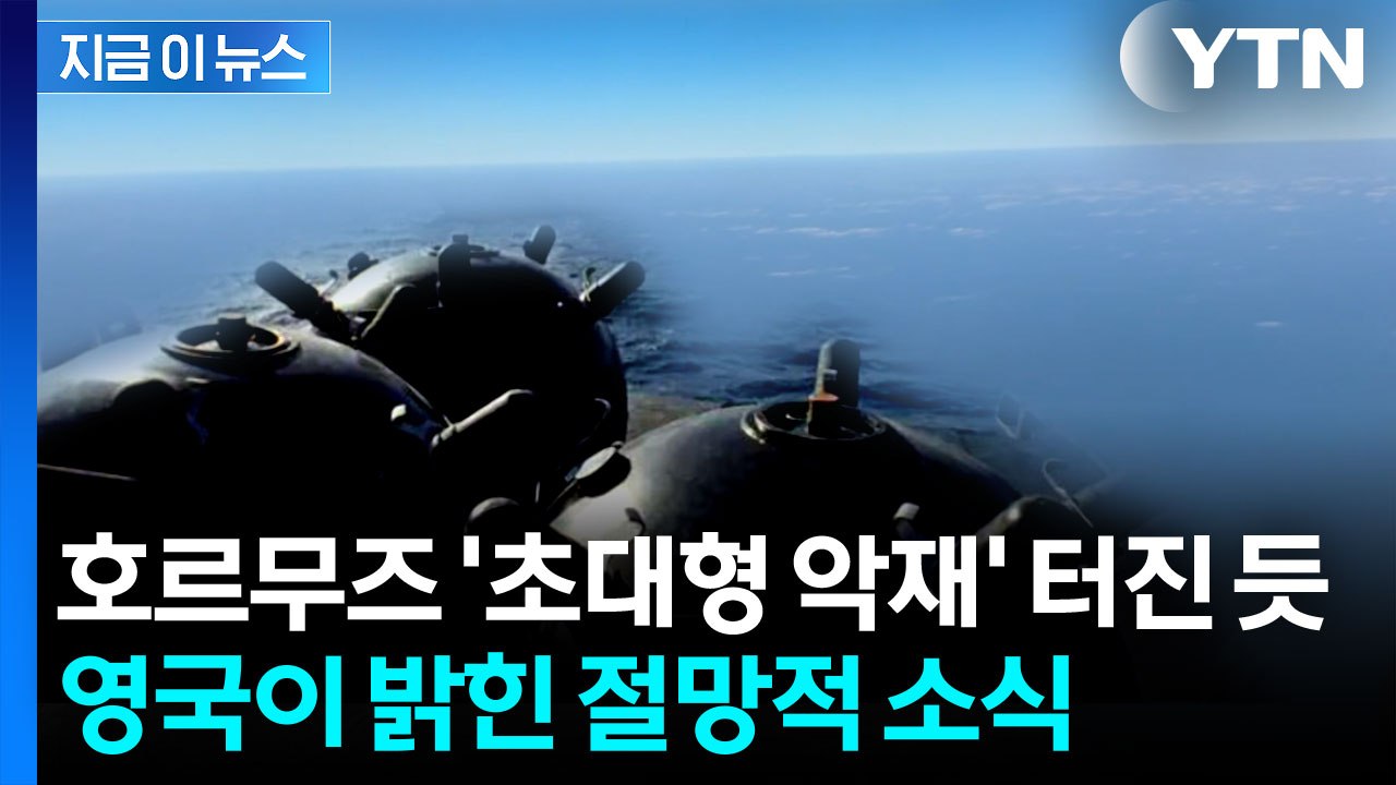 트럼프, 부인했지만...호르무즈 해협 절망적 근황 [지금이뉴스]  / YTN