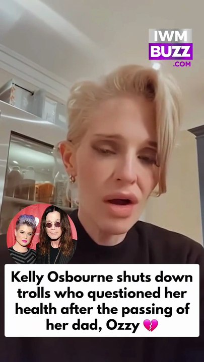 Kelly Osbourne shuts down trolls who questioned her health after the passing of her dad, Ozzy Osbourne