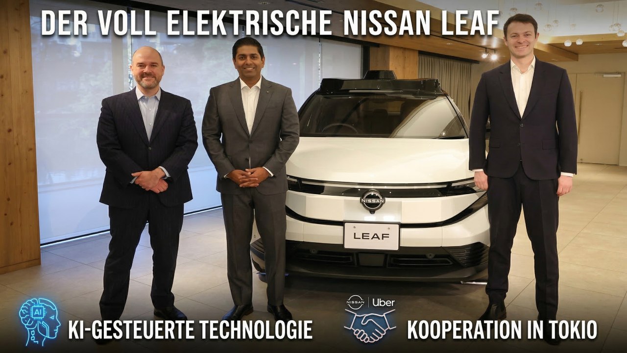 Nissan Leaf Robotaxi: Kooperation von Nissan, Uber und Wayve erklärt
