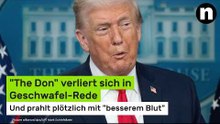 Donald Trump: "The Don" verliert sich in Geschwafel-Rede - und prahlt plötzlich mit "besserem Blut"