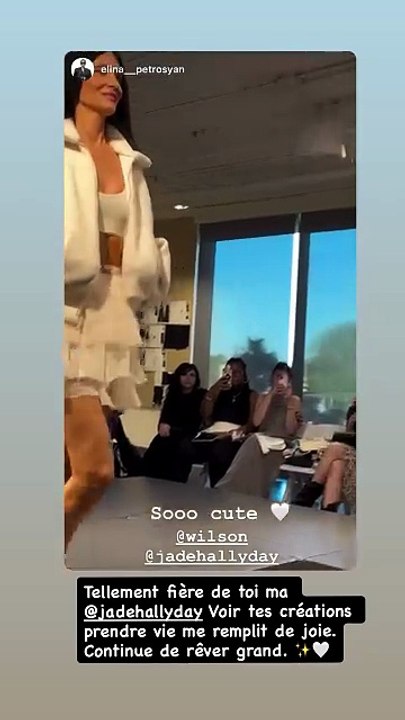 Capture d'écran de la story Instagram de Laeticia Hallyday.